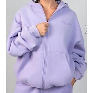 COMFRT Unisex PASTEL ZIP HOODIE NEW IN PACKAGE SIZE XS LAVENDER Anxiety Relax